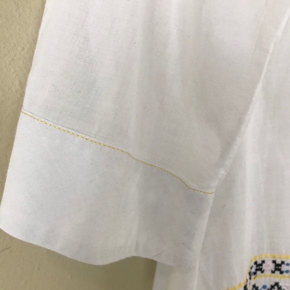 3J Workshop Johnny Was embroidered pintuck top M - Picture 8 of 12